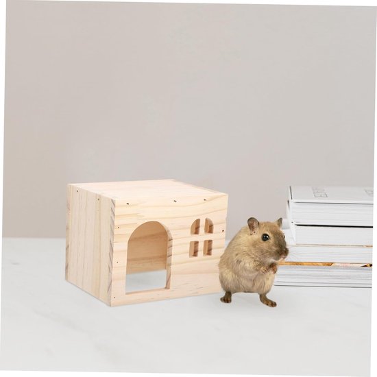 Hamster klimspeelgoed houten ladderbrug voor hamsters, gerbils, muizen en kleine dieren