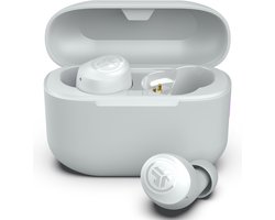 JLab Go POP Draadloze Oordopjes - Bluetooth - 35 uur Speeltijd - Be Aware Audio - Met Microfoon - Oortjes Draadloos - Geschikt voor Android en Apple - Wit