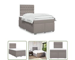 vidaXL Sleutelset - Dynamo Meter - Boxspring met matras stof taupe 120x200 cm - Gereedschap - Drapers Tools - Klikmechanisme