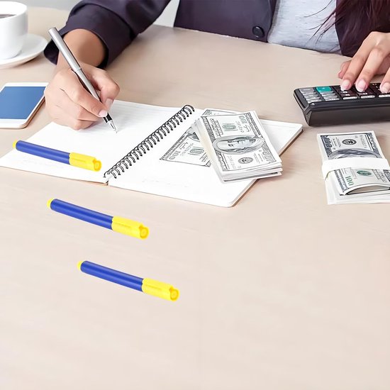 Vals Geld Detectie Pen - Controleer je biljet - 5 stuks