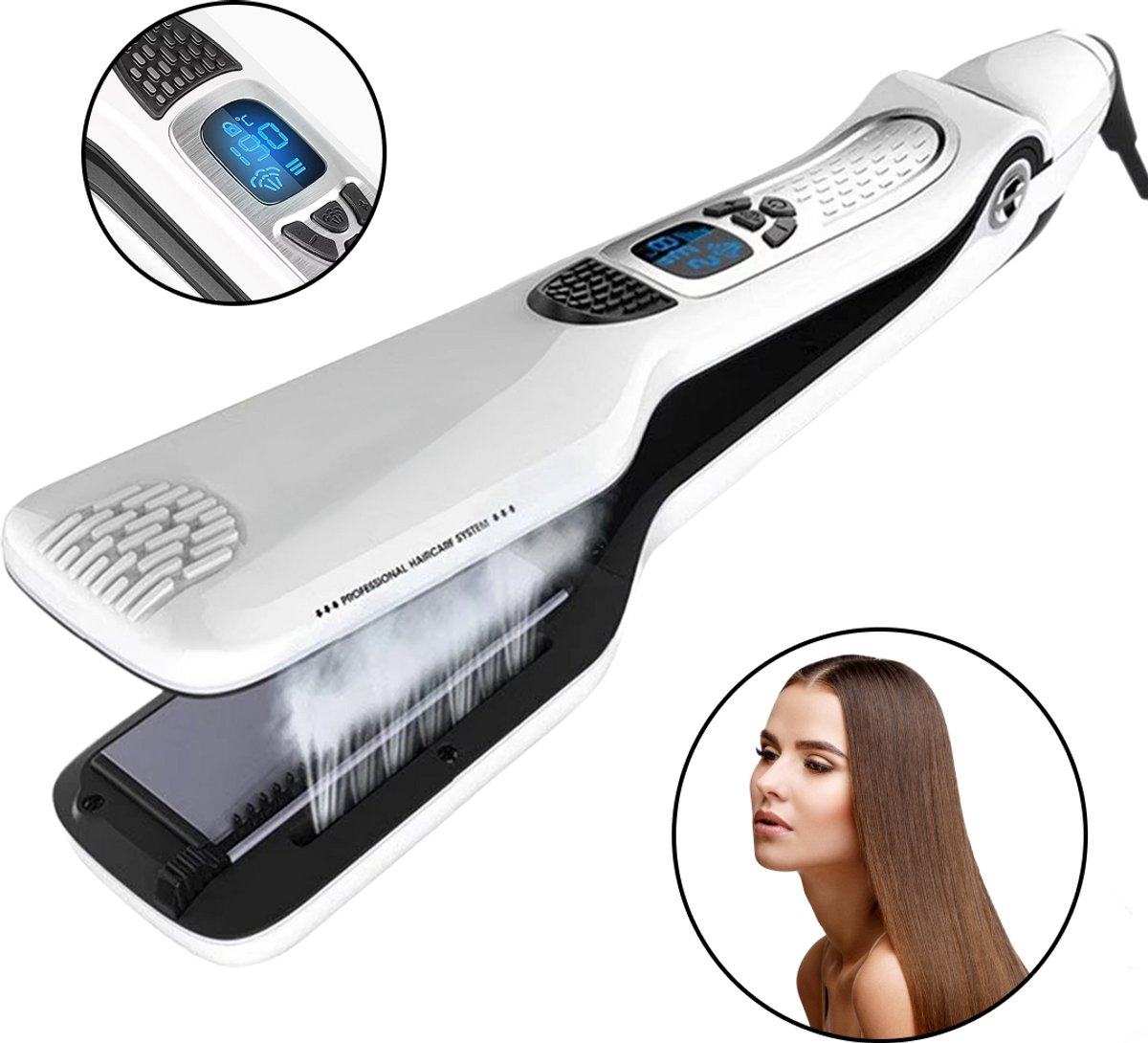 BALORS Professionele Stoom Stijltang 5 in 1 - 150º t/m 230ºC