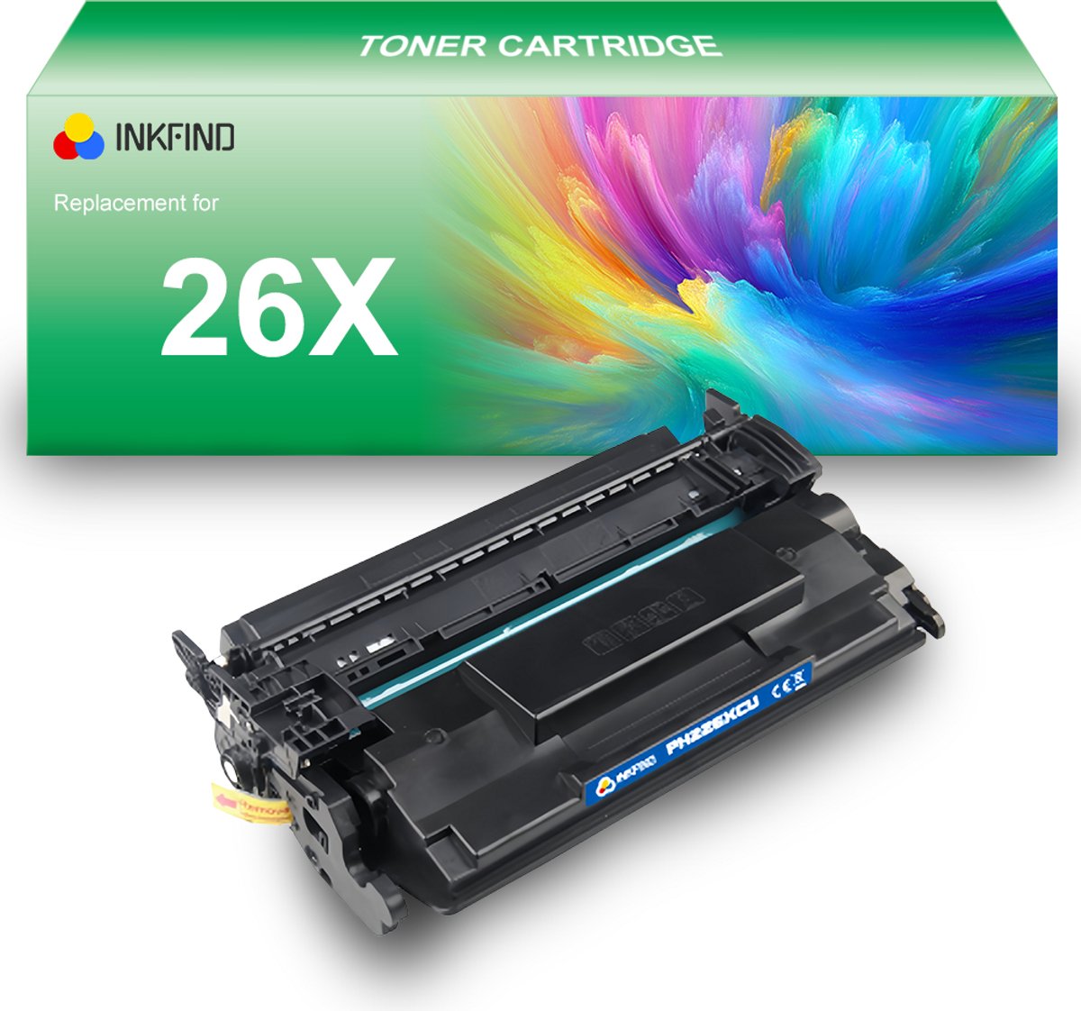 INKFIND 26X (CF226X) Tonercartridge compatibel met HP 26X CF226X Canon 052H - 1-pack Zwart