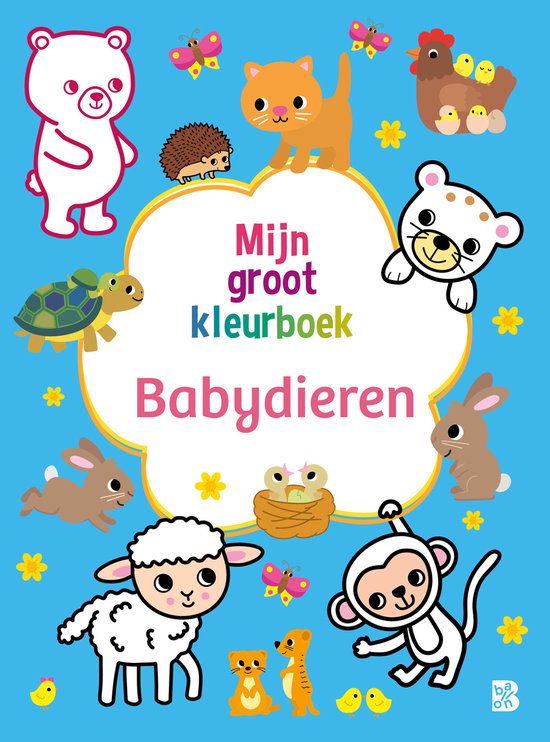 Mijn groot kleurboek 1 - Babydieren - cover