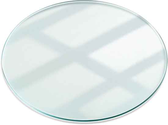 Relaxdays glasplaat 8 mm, gehard veiligheidsglas, voor tafel, kachel & meer, ronde glazen plaat, 80 cm, transparant Relaxdays glasplaat 8 mm, gehard veiligheidsglas, voor tafel, kachel & meer, ronde glazen plaat, 80 cm, transparant