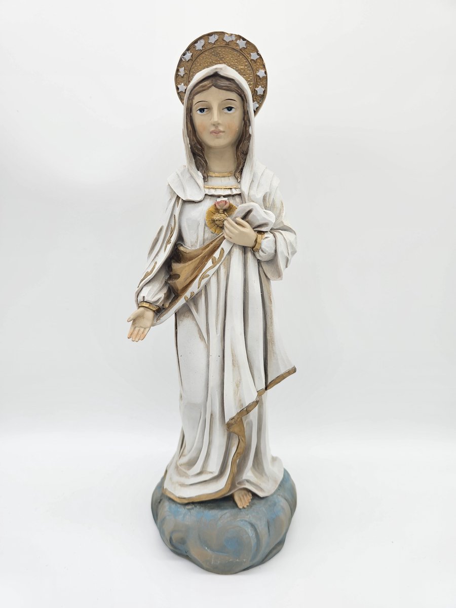 Maagd Maria Aanbidding - beeld 29,5 cm - Abonda Maagd Maria - materiaal polystone - religieus beeld