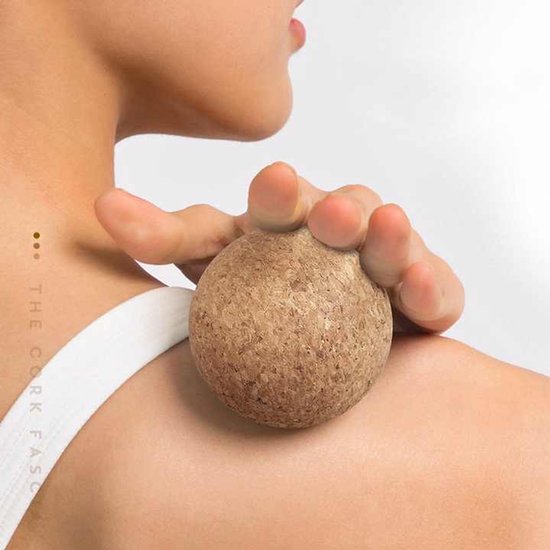 8 stuks 61mm yogamassageballen van kurk - Set massageballen - Ideaal voor rug- en spiermassage - Duurzame triggerpointbal | van Pure Elements — afbeelding 3