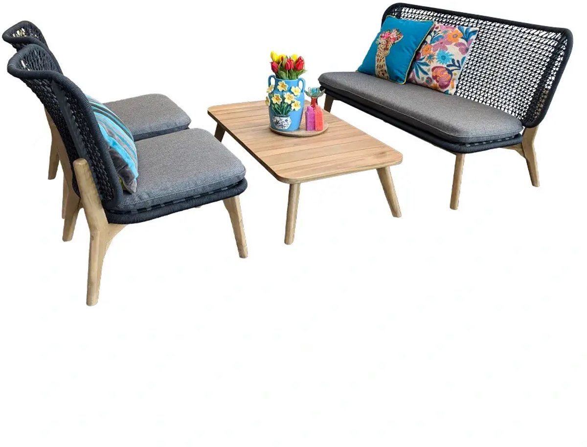 Vergalda Sofa Loungeset - Antraciet