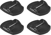 ProPlus Stabilisatievoeten - Met Metalen Pen - 4 stuks - Caravanvoet - Onderlegplaat Caravan - Kunststof - Zwart