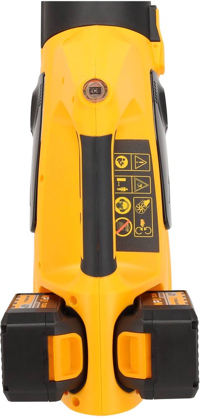 Souffleur à feuilles Tolsen sur batterie - 20V Li-ion - 800W - Vitesse de l'air 212 km/h - Incl. 2x batterie 4,0 Ah et 1x chargeur rapide