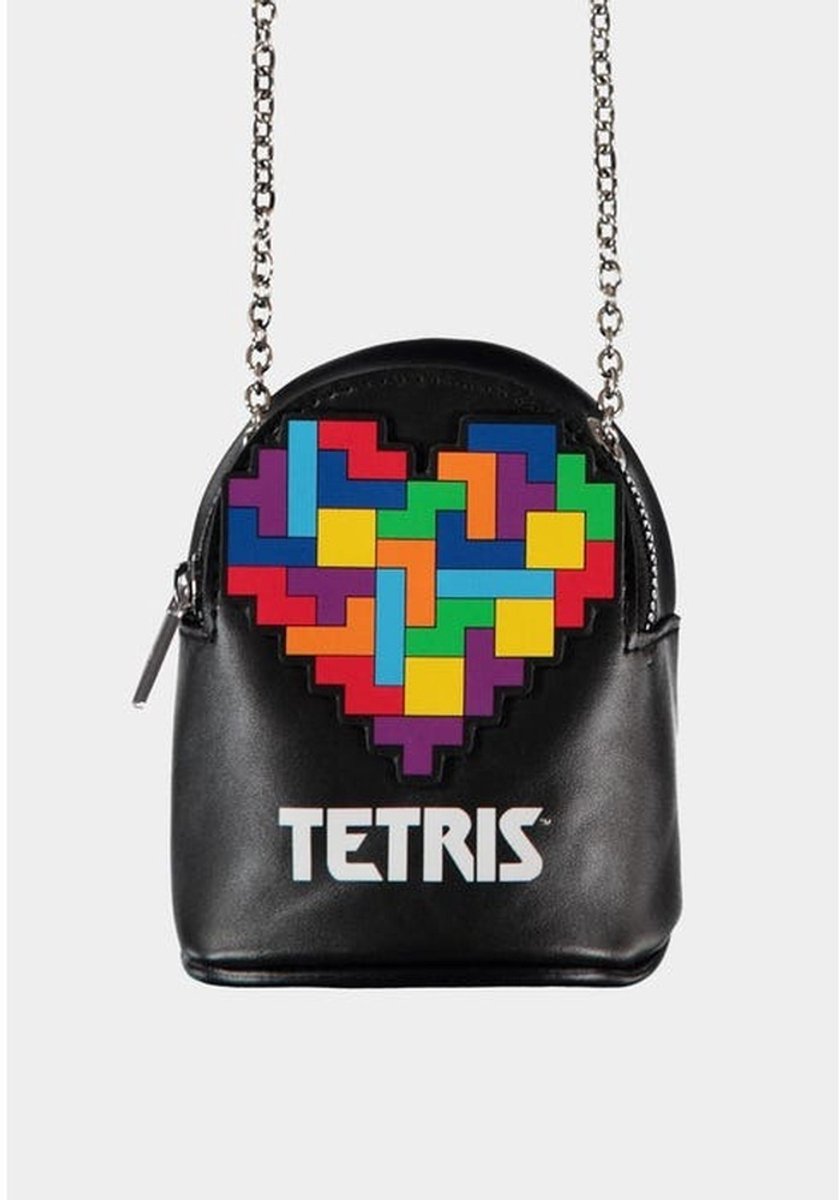 Tetris - Logo Schoudertas - Zwart