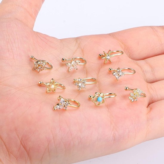 Lindos Piercings En La Nariz Pendiente Del Mal De Ojo Perno De La