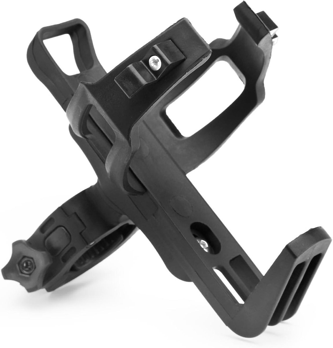 Allecto Plus - Flessenhouder voor Fietsen Zonder Boren - Racefiets & Mountainbike - Handige Accessoire voor Fietsreizen - Stevige Flessenhouder met Bevestigingsklem - Fiets Flessenhouder für Onderweg