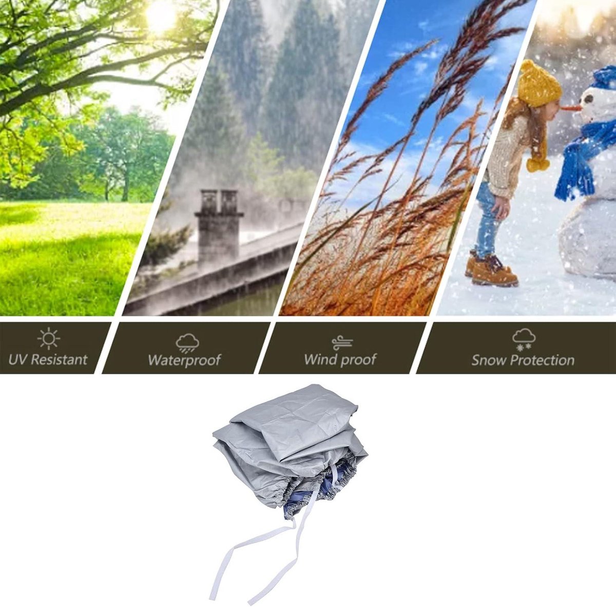 Inovra Plus - Beschermhoes voor externe airconditioning | Waterdicht en stofdicht | Sneeuw- en zonbestendig | Voor thuisbuit