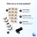 Inhoud van het pakket: neusstrips, applicator tabs en magnetische applicator.