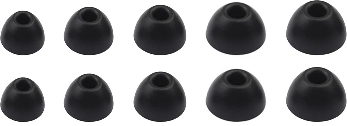 Ibley ComfortFit Oortips voor Beats Powerbeats Pro 2 zwart - Siliconen Earbuds - 5 Maten - 5 Paar