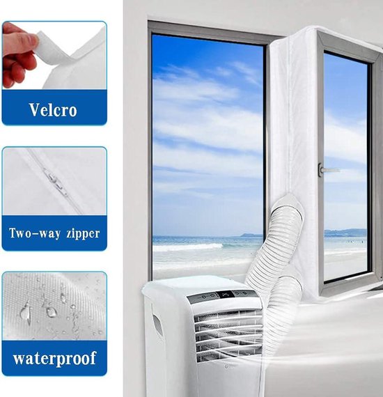 Raamafdichting 3-in-1 voor luchtafvoer mobiele airco kopen? | Ventilatieroosters