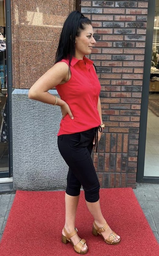 MI PIACE - Travel Blouse Mouwloos Uni 2299 Red