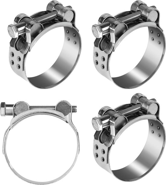2-20 stks Slangklemmen Enkele Oor Traploos 5.8-23.5mm 304 RVS
