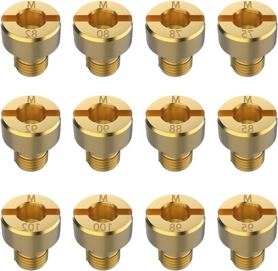 15 stuks carburateur hoofdsproeiers set M5 88-150 carburateursproeiers set jets carburateursproeiers voor scooter motor schakelbrommer PWK jets set 88 90 95 98 100 105 110 115 120 125 130 135 140 145 150