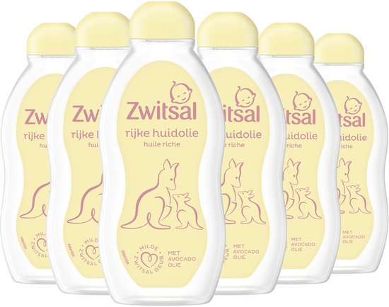 Zwitsal - Rijke Huidolie - Baby - 6 x 200 ml