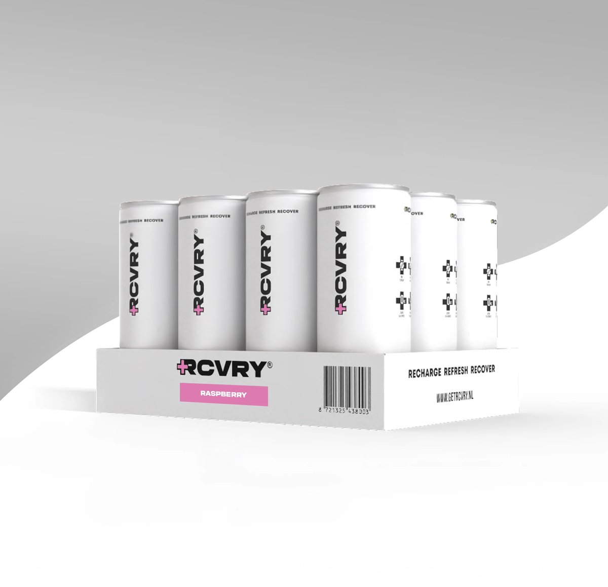 RCVRY Electrolyte Drink Raspberry 12 Pack geen Koolzuur