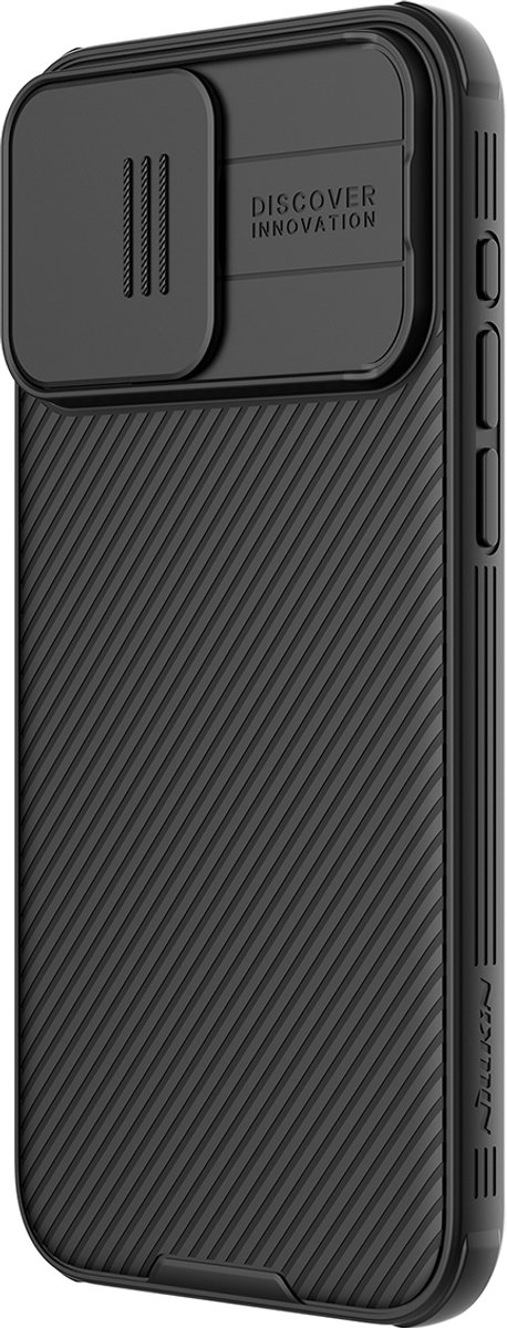 Nillkin, Hoesje Geschikt voor Apple iPhone 15 Pro Max Rigid Magnetic CamShield PRO, Zwart