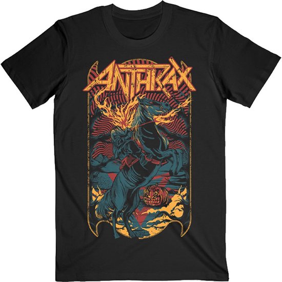 Anthrax - Headless Horseman Heren T-shirt - L - Zwart