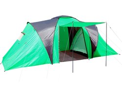 Campingtent Loksa, 4-persoons koepeltent iglo tent festivaltent, 4 persoons ~ groen