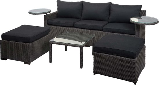 Tuinset met Rattanlook - Balkonset - Tuinstoelen met Tafeltje – De Vries Meubels