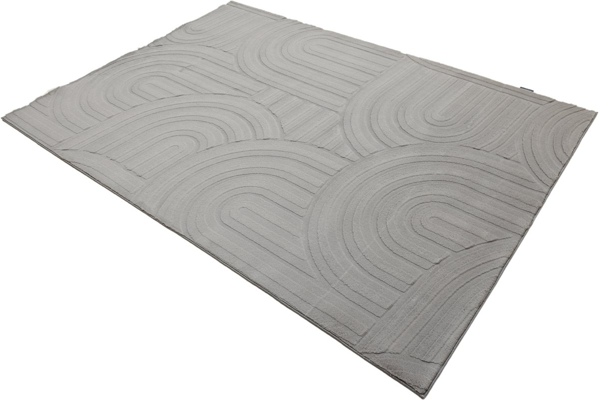 Vloerkleed Interstellar 501 grijs – 160 x 230 cm – 100% polyester, machinegeweven