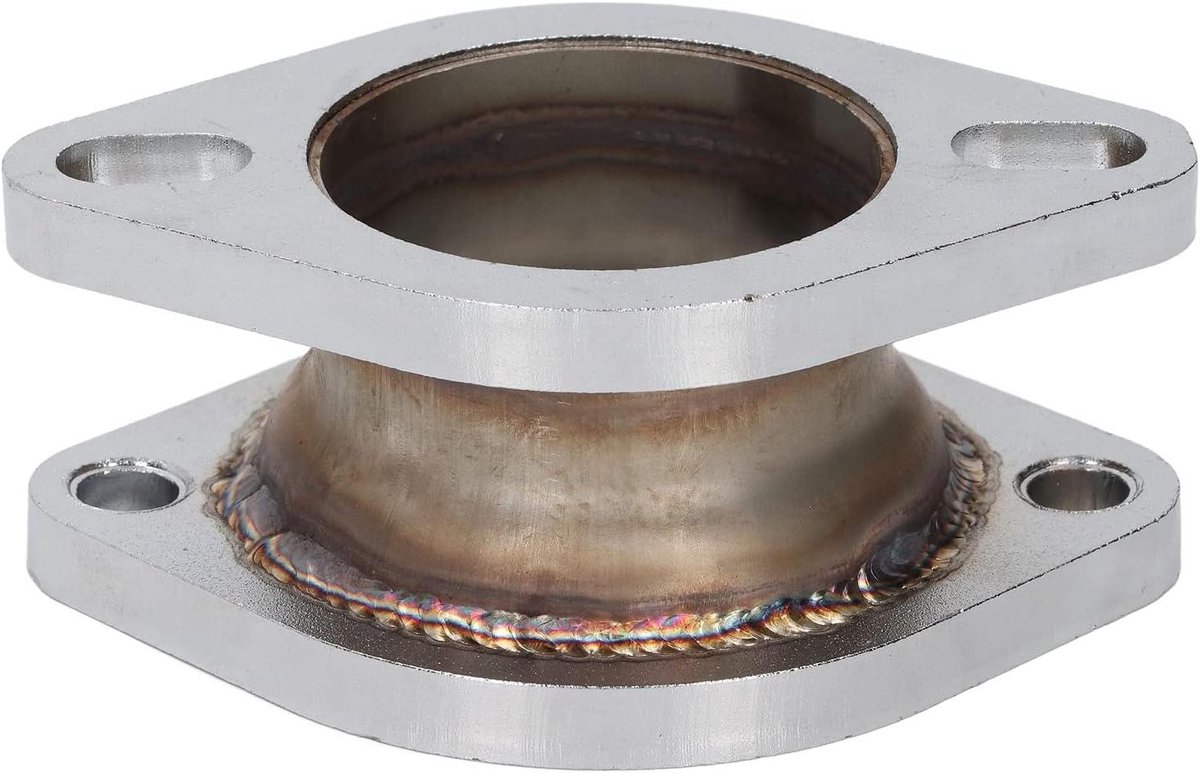 Allecto Plus - Uitlaatverlengingsflens 25 inch tot 3 inch - Adapter voor auto's - CNC-bewerking
