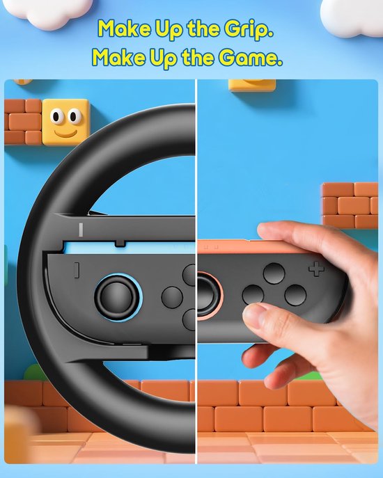 PlayCool Nintendo Switch 2 Joy-Con Stuurset - Zwart van Merkloos — afbeelding 5