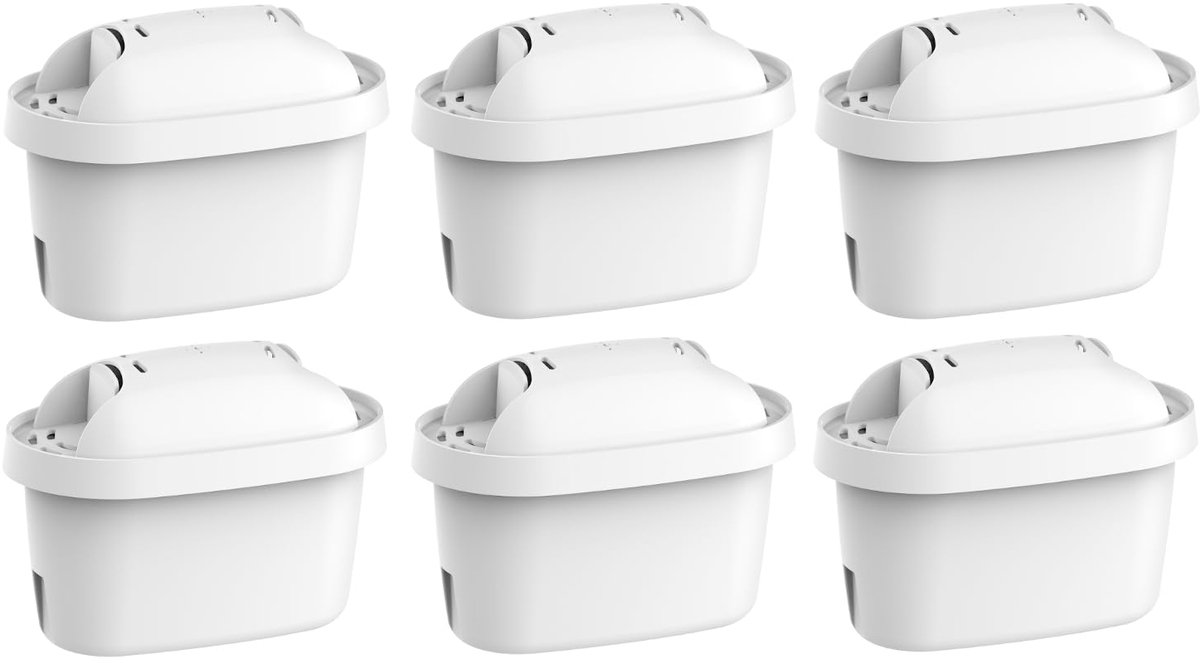 6 x Filterpatronen geschikt voor Brita Maxtra Waterkan - 6 Stuks - Waterfilter - Wit