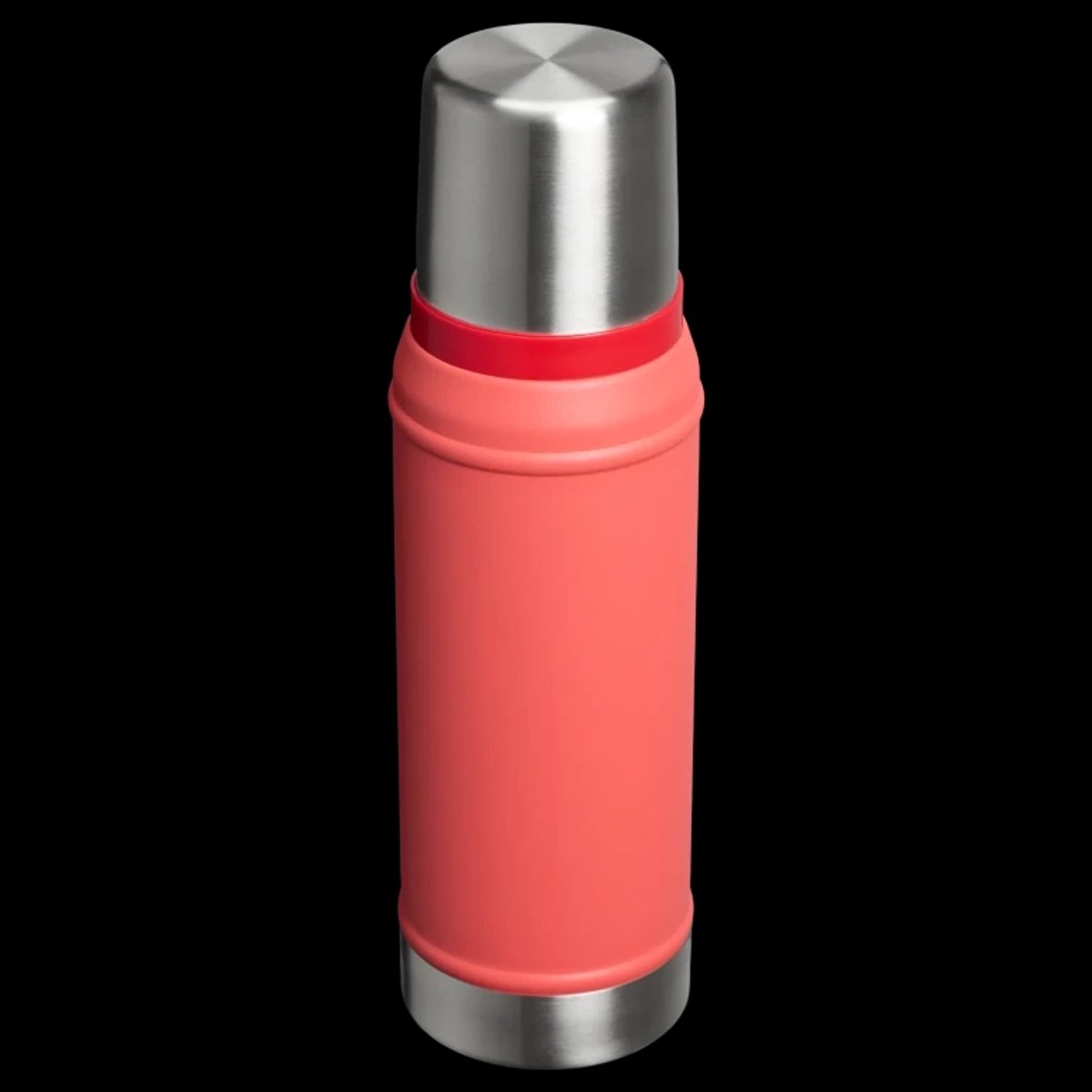 Stanley Classic Legendary Thermosfles 750 ml - Houdt 20 Uur Warm Of Koud - Lekvrij - Vaatwasserbestendig - BPA-Vrij - Voor Koffie, Thee en Meer - Roestvrijstalen Thermoskan - Hot Coral – foto 8