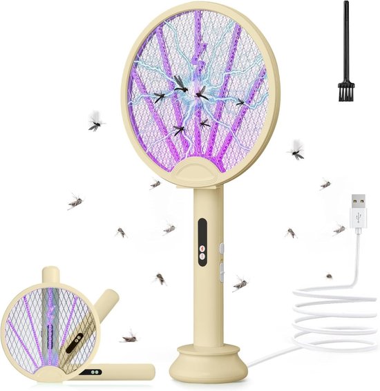 Elektrische vliegenmepper – Oplaadbare insectenverdelger – Muggenmepper ...