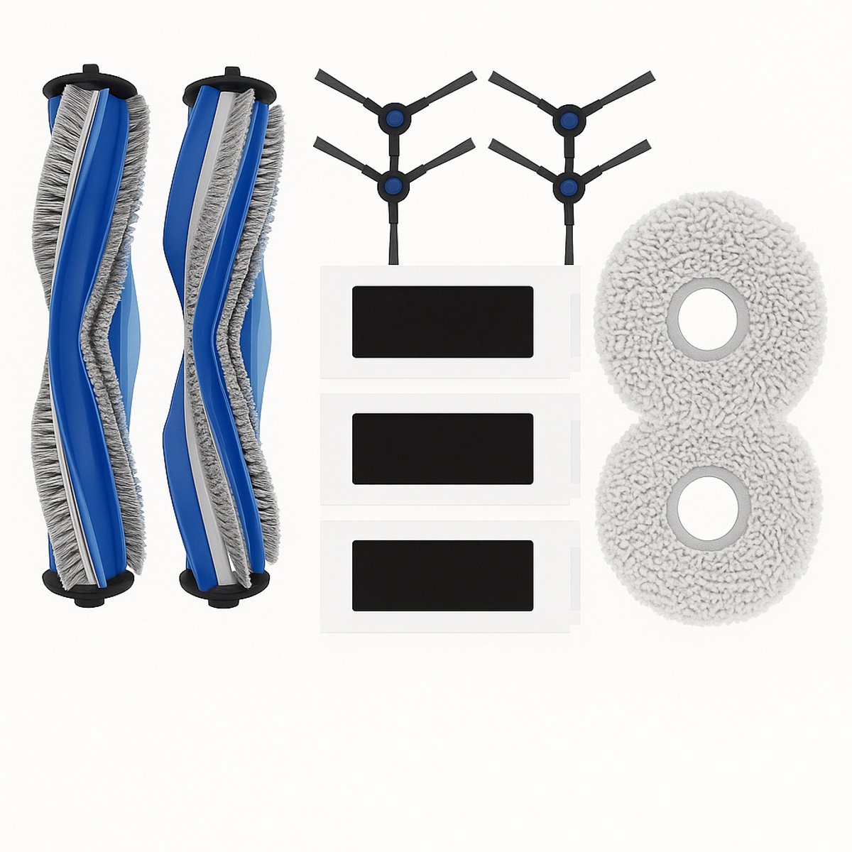 Replacements® onderdelen geschikt voor de Ecovacs Deebot T30 Pro en T30 Omni (11-delig)