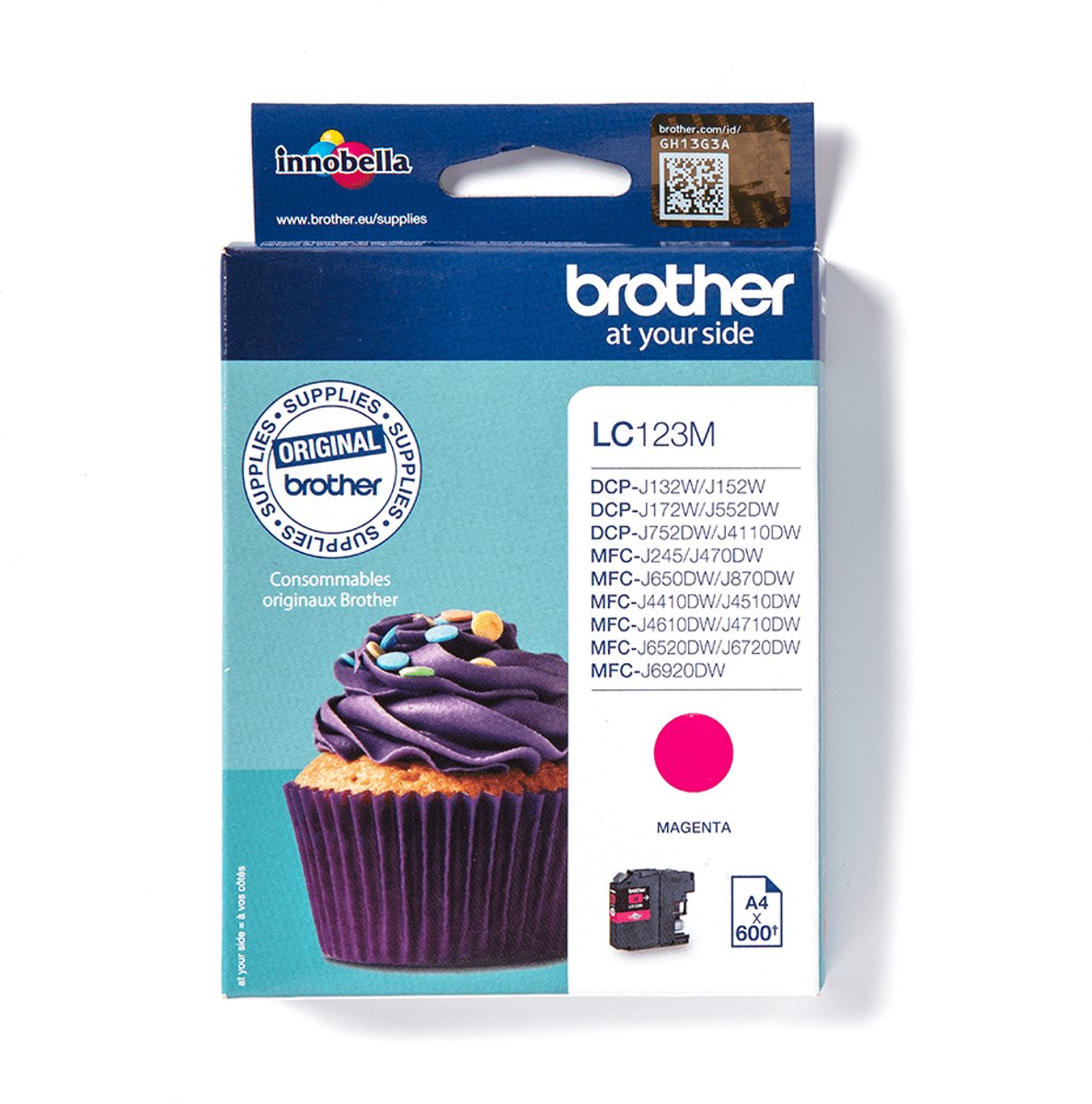 Brother LC-123M - Inktcartridge - Magenta