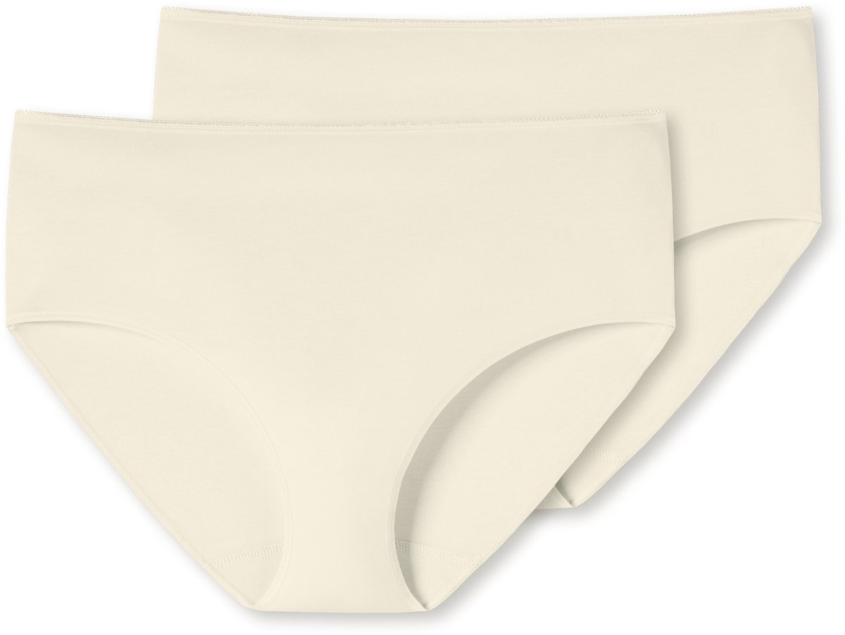 Uncover by Schiesser 2 PACK Midi Slip - Dames Onderbroek - off wit
