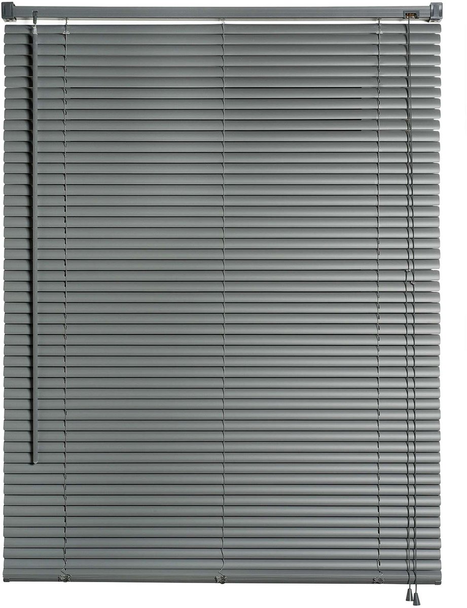Storesdeco Vinyl Jaloezieën met Koord Grijs 135x160 Grey
