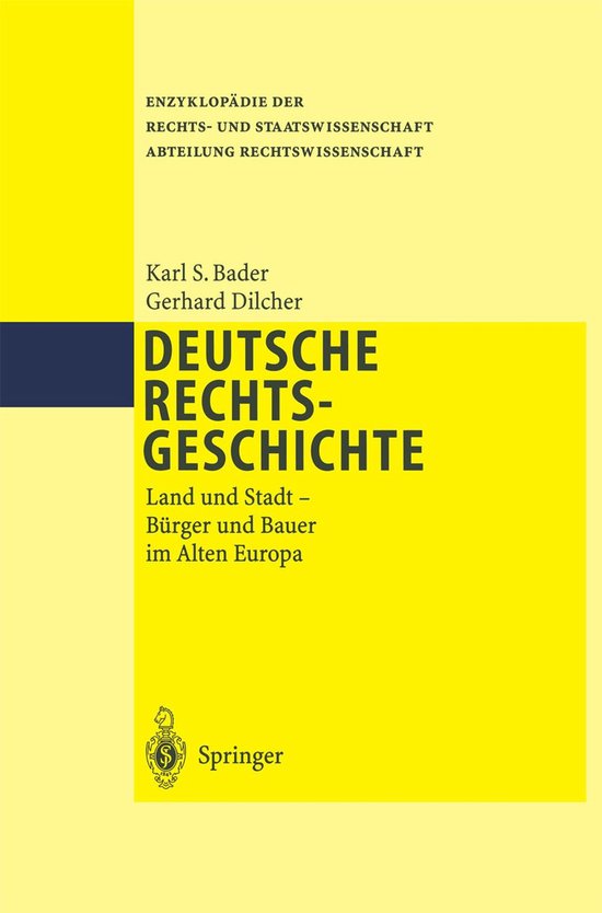 Enzyklopädie der Rechts- und Staatswissenschaft- Deutsche R ... - cover