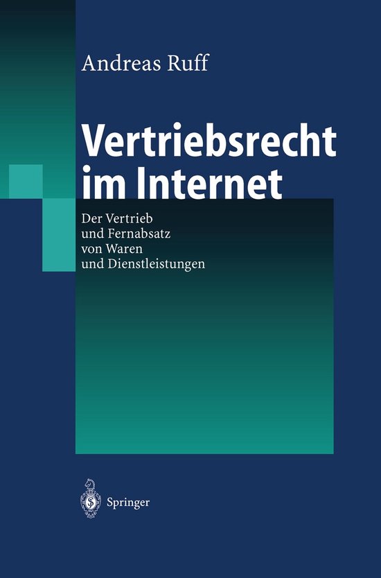 Vertriebsrecht Im Internet - cover
