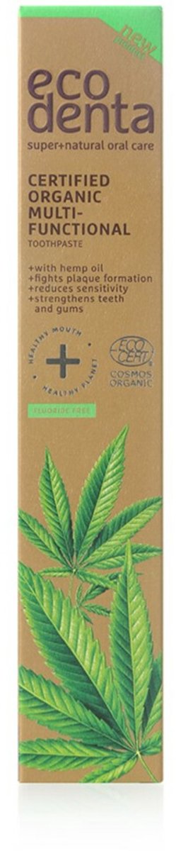 Ecodenta Tandpasta Met Hennepolie - 3 x 75 ml - Voordeelverpakking
