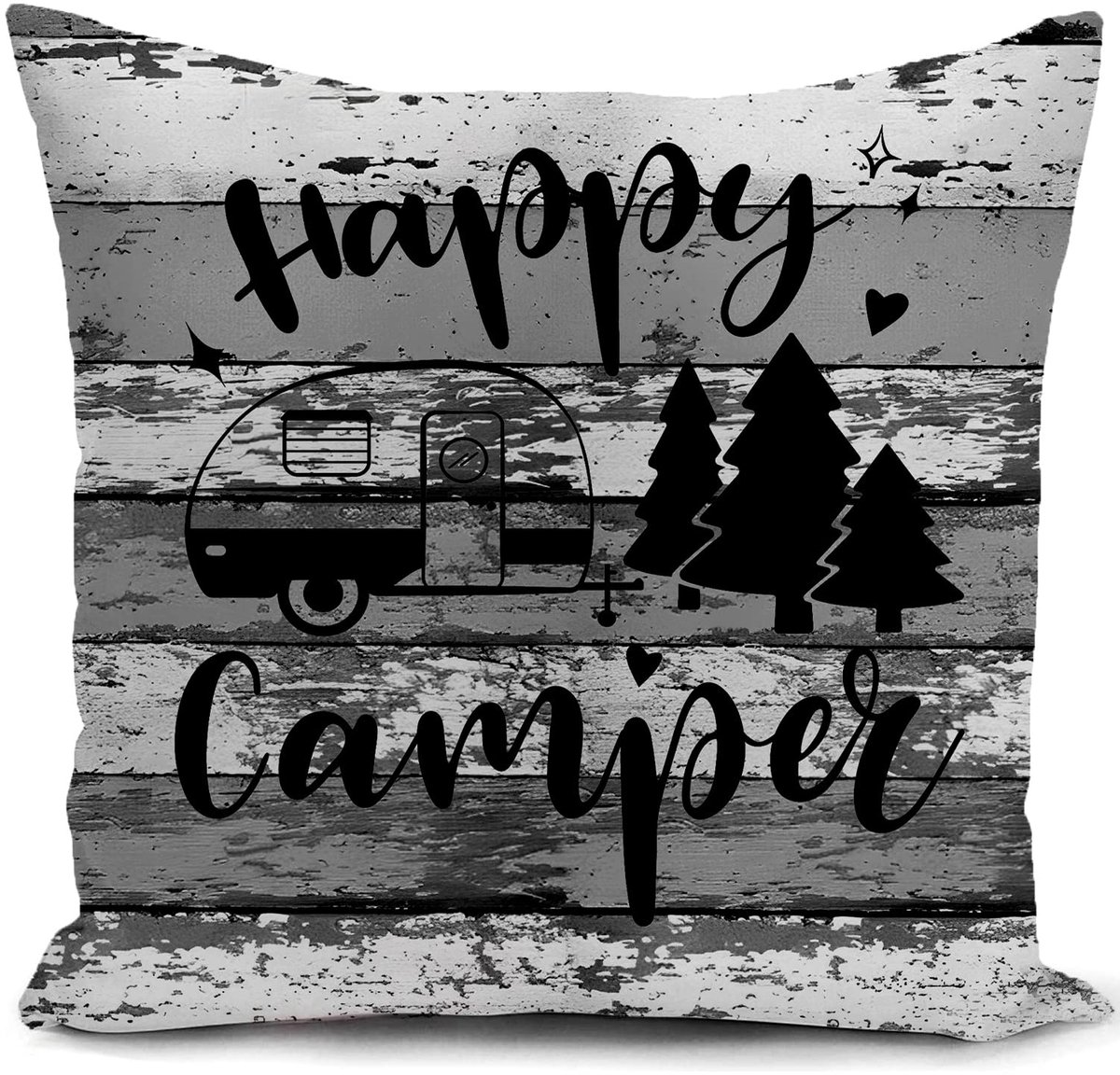 Ibenzoa Kussenhoes voor Camper en Caravan - 40 x 40 cm - Perfecte Decoratie voor Thuis en Reizen Camping