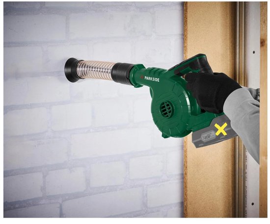 PARKSIDE Accu-blazer 20 V zonder accu en lader - Bladblazer met 4 opzetstukken van Parkside — afbeelding 2