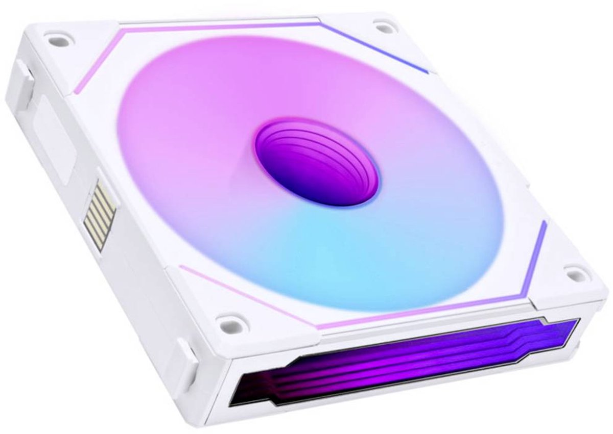 Lian Li Uni Fan SL-INF 120 ARGB Reverse Blade - Ventilatorhuis 1 pack - 120 mm - 2100 omw/min. - 32 dBA - PMW - RGB - 4-pins - wit