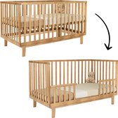 Novi at Home Elise Doorgroeiledikant - Babybedje 70x140 cm - Beech - Baby bed met verstelbaar bodem