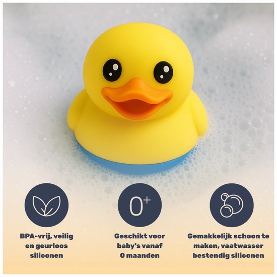 TensCare - Digi Duck Badthermometer - Digitaal - BPA-vrij - Eend thermometer van Merkloos — afbeelding 3
