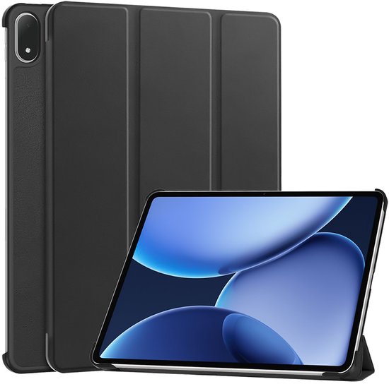 Bookcase hoesje Just in Case pour OnePlus Pad 3 - Zwart - Similicuir