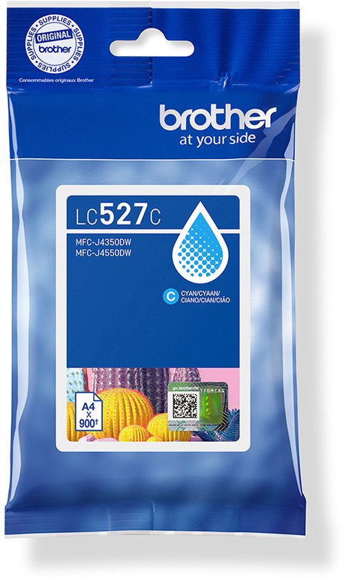 Brother LC527C inktcartridge 1 stuk(s) Origineel Cyaan
