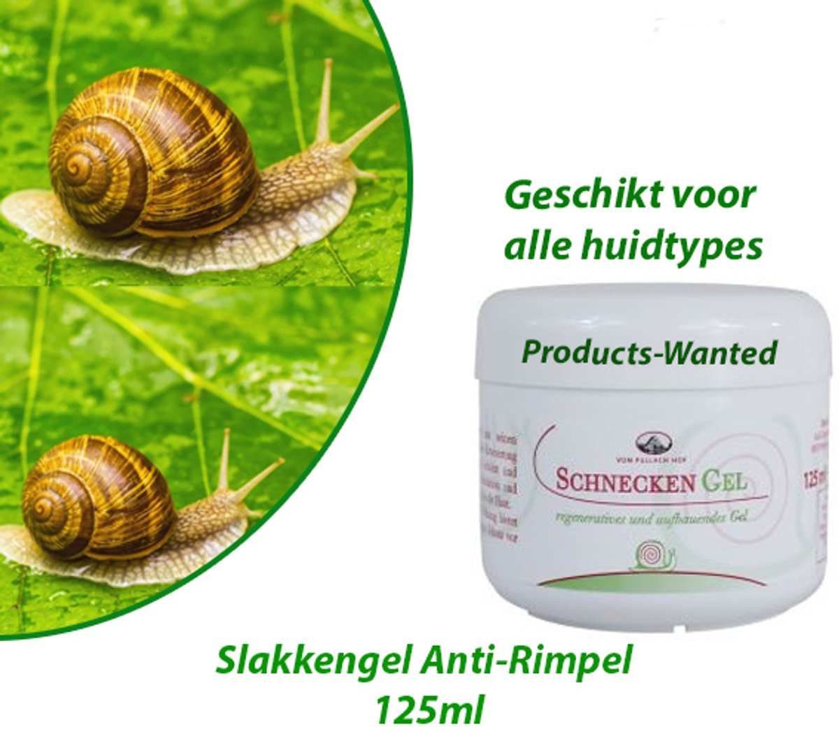 Slakkenslijmgel - slakkengel - 125ml - Pullach Hof - Duitsland